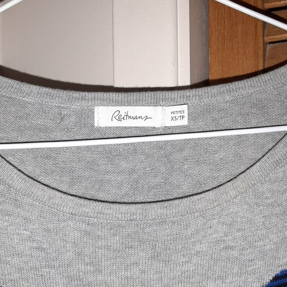 Grey 3/4 Sleeves Shirt with Embellished Hearts - Picture 4 of 9